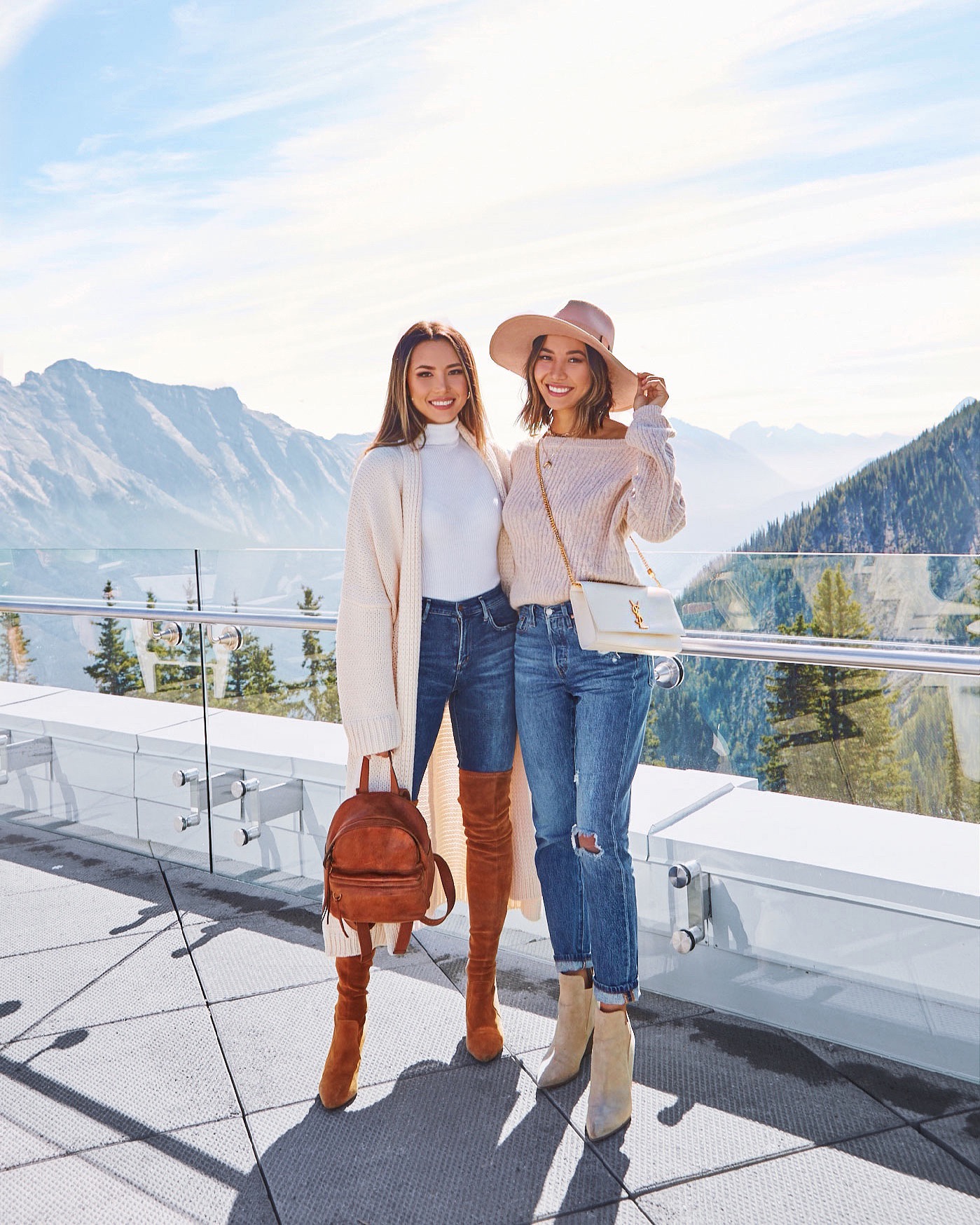 Lake Louise and Banff travel guide in the fall outfits hapatime
