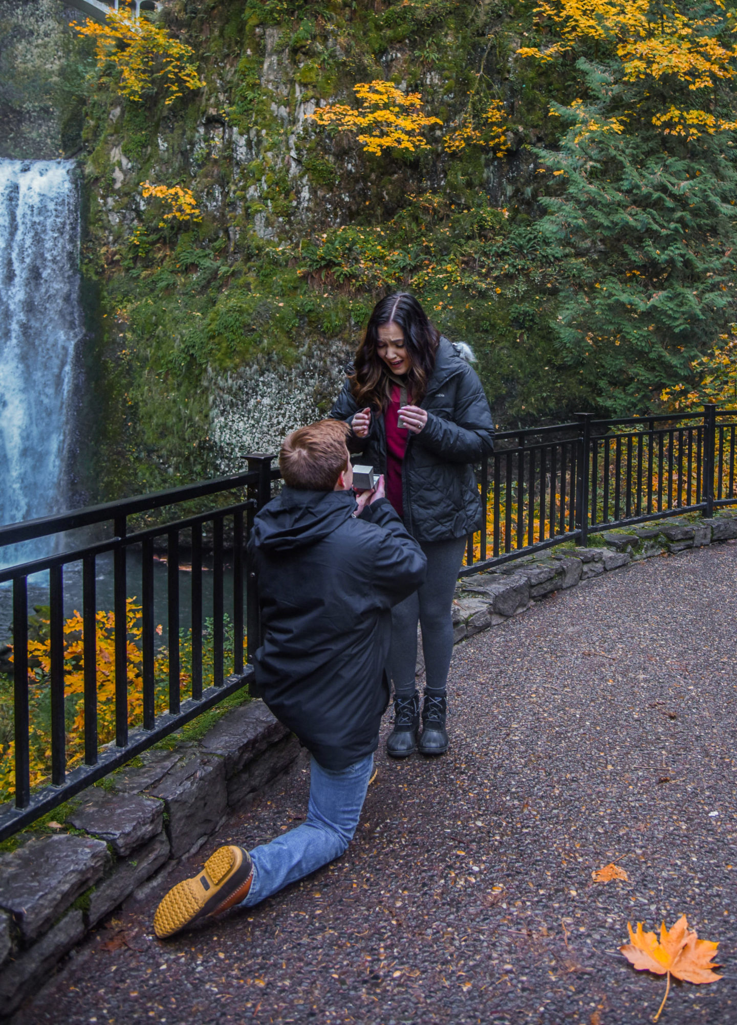 multonomah falls, oregon, travel, earthpix, watefall, proposal