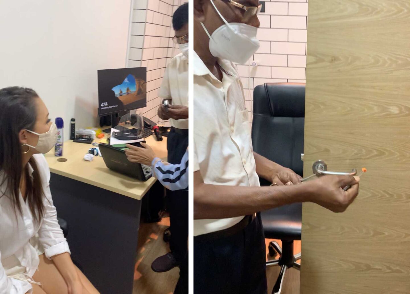 male doctor, male airport