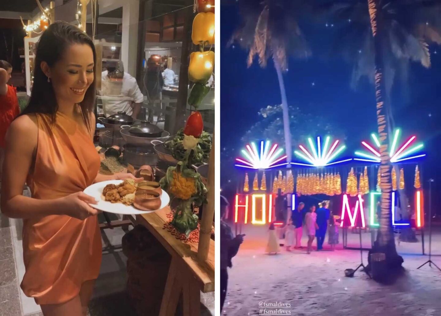 holi moli dinner, maldives, landaa giraavaru buffet, four seasons celebration, four seasons maldives festive season